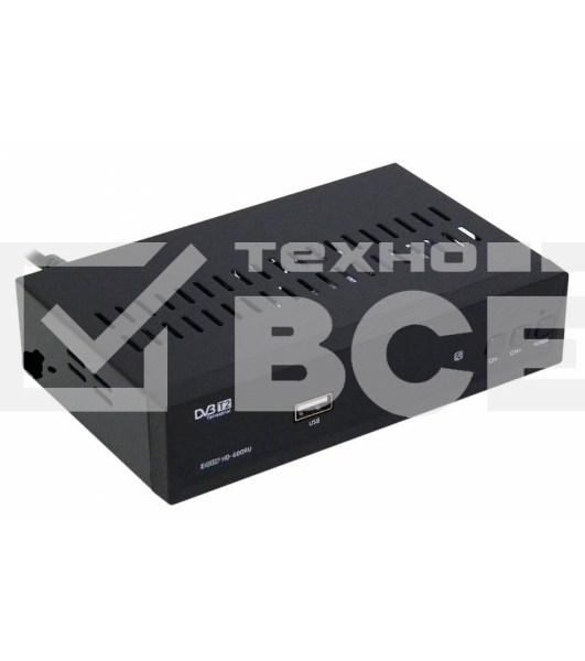 Ресивер эфирный цифровой DVB-T2 HD HD-600RU металл, дисплей, Эфир