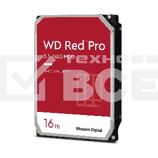 Жесткий диск WD Original SATA-III 16Tb WD161KFGX NAS Red Pro (7200rpm) 512Mb 3.5