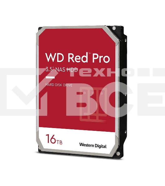 Жесткий диск WD Original SATA-III 16Tb WD161KFGX NAS Red Pro (7200rpm) 512Mb 3.5