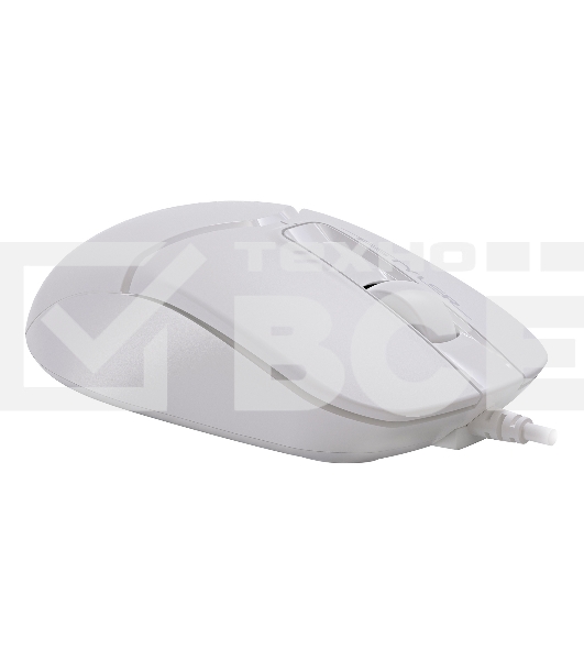 Мышь проводная A4Tech Fstyler FM12 белый, 1200 dpi, USB, кнопки - 3