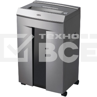 Шредер Deli 9905 серый с автоподачей (секр.P-5)/фрагменты/10лист./20лтр./скрепки/скобы/пл.карты/CD