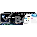 Картридж лазерный комплект HP CF372AM голубой/пурпурный/желтый для Color Laser Jet CP2025, CM2320mfp (3 х 2800), фото3