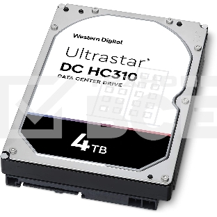 Жесткий диск WD SATA-III 4Tb 0B36534 HUS726T4TALE6L4 Ultrastar DC HC310 (7200rpm) 256Mb 3.5