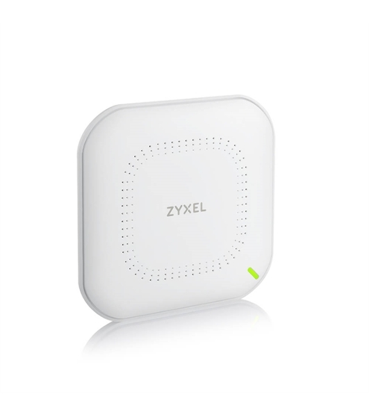 Гибридная точка доступа Zyxel NebulaFlex NWA90AX, WiFi 6, 802.11a/b/g/n/ac/ax (2,4 и 5 ГГц), MU-MIMO, антенны 2x2, до 575+1200 Мбит/с, 1xLAN GE, PoE, защита от 4G/5G, БП в комплекте