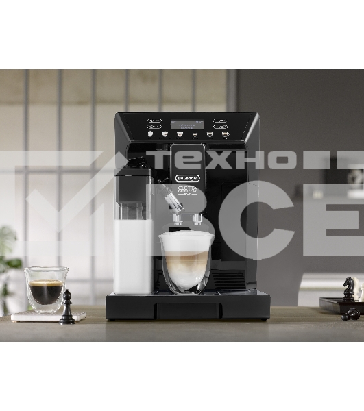 Кофемашина автоматическая DeLonghi ECAM46.860.B чёрный, исп. кофе - зерновой/молотый, 2 л, 1450 Вт, 15 Бар.