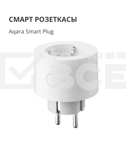 Умная розетка Aqara Smart Plug SP-EUC01