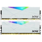 Оперативная память XPG Spectrix D50 RGB, DDR4, 32GB (2x16GB), 3200MHz, CL16, UDIMM, с радиатором, RGB, белый, фото 1