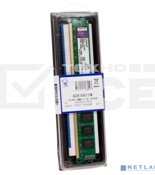 Оперативная память Kingston KVR16S11/8WP, DDR3, 8GB (1x8 GB), 1600 MHz, CL11, SO-DIMM