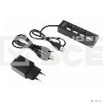 Разветвитель USB2.0 Gembird 4xUSB, блок питания 2А, подсветка и выкл, кабель USB 55см, черный (UHB-U2P4-02A), фото7
