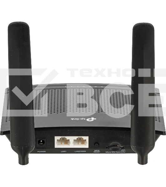 Роутер беспроводной TP-Link TL-MR100 N300 10/100BASE-TX/4G(3G) cat.4 черный