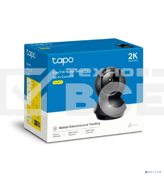 Умная домашняя поворотная камера TP-Link Tapo C211 черный