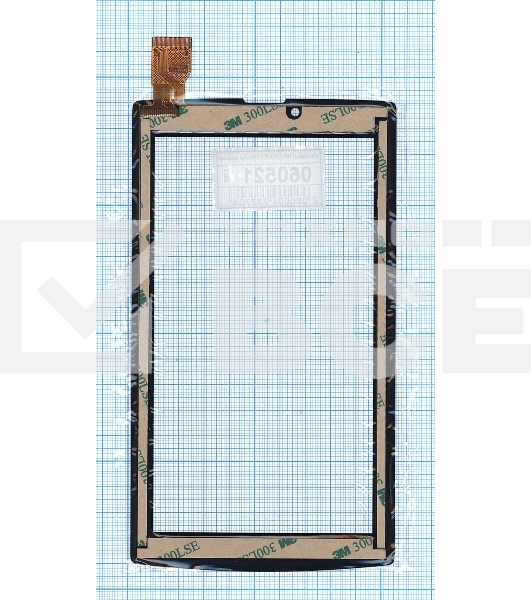 Сенсорное стекло (тачскрин) RP-250A-7.0-FPC-A3 ver.C черное