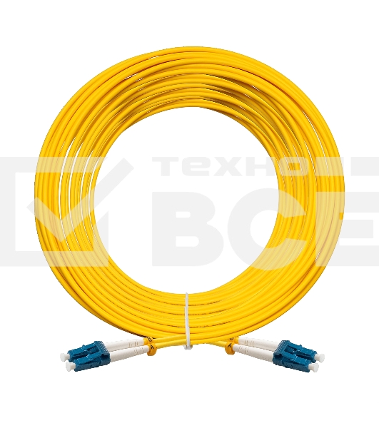 Патч-корд волоконно-оптический ExeGate FC-D-9-LC-LC-20M-LSZH (Шнур ВО SM 9/125 (OS2/G.652.D), LC/UPC-LC/UPC, Duplex, LSZH, 20м)