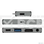 Док-станция 5-в-1 ExeGate DUB-31C/PD/HA (кабель-адаптер USB Type-C --> 1xUSB3.0 + Type-C DATA (480Mb/s) + PD 100W + HDMI 4K@30Hz + Audio, Plug&Play, подходит для iPad Pro и мобильных телефонов, серый), фото7