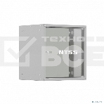 Шкаф коммутационный NTSS Lime (NTSS-WL9U5560GS) настенный 9U 550x600 мм пер. дв. стекл несъемн. бок. пан. 30 кг серый 110 град. IP20 сталь, фото2
