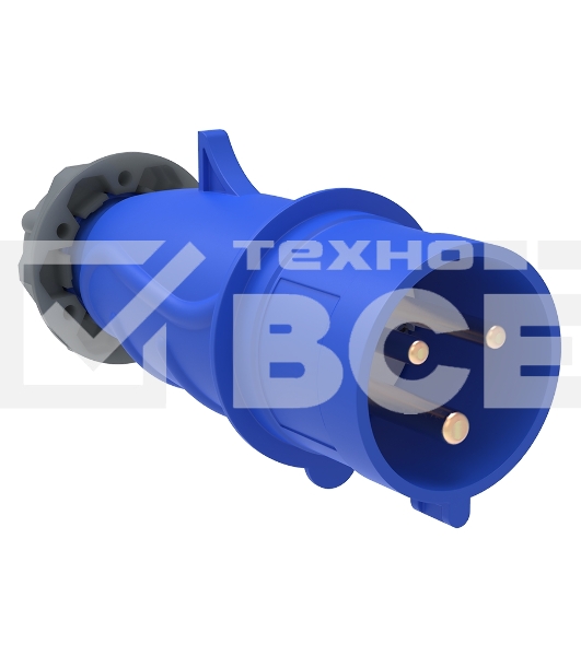 Вилка эл. каб. 16А 2P+PE 220В IP44 MAGNUM ССИ-013 IEK PSN01-016-3