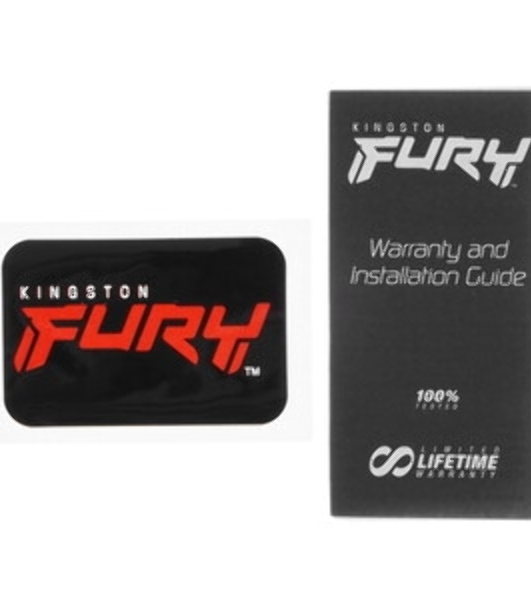 Оперативная память Kingston Fury Beast, DDR5, 32Gb (1x32GB), 5200MHz, CL40, DIMM, радиатор, белый