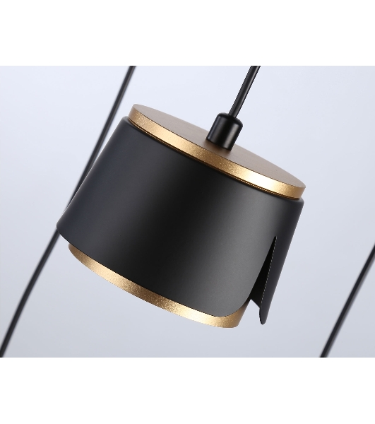Светильник Ambrella light TN71252/3 BK/GD черный/золото GX53/3 D250*1090