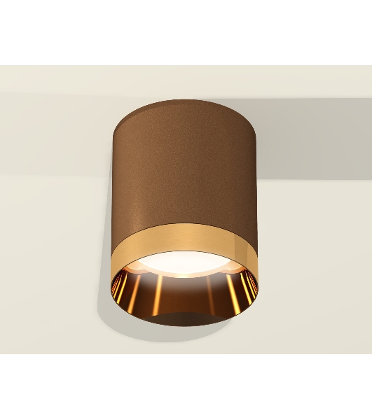 Светильник Ambrella Light XS6304011 SCF/PYG кофе песок/золото желтое полированное MR16 GU5.3 (C6304, N6134)