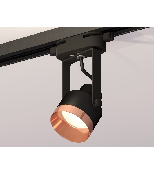 Светильник Ambrella light XT6602045 PBK/PPG черный полированный/золото розовое полированное MR16 GU10 (C6602, N6135)
