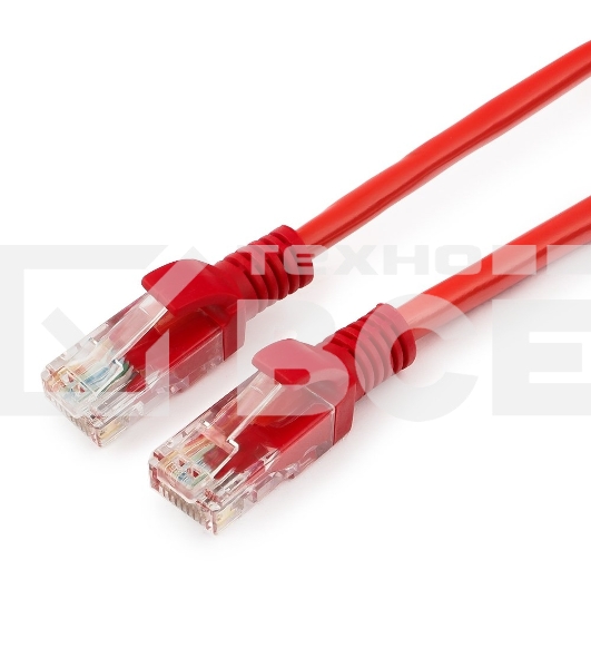 Патч-корд UTP Cablexpert кат.5e, 2м, литой, многожильный (красный)