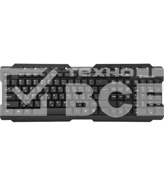 Клавиатура Defender Element HB-195 RU беспроводная USB черный