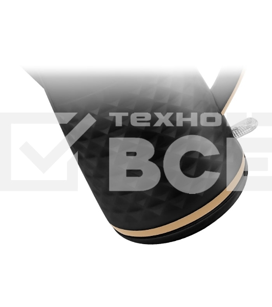 Чайник Centek CT-0025 (Black) металл 1.8л, 1800W, двойные стенки, кнопка вкл. на ручке