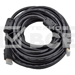 Кабель Ningbo HDMI-HDMI ver1.4 19M/19M 10м, плетеная оболочка, позолоченные контакты Blister box