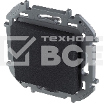 Переключатель без фиксации - кнопка, Н.О./Н.З. контакты 6A 250 В антрацит, фото 1