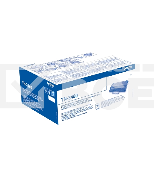 Картридж лазерный Brother TN3480 черный (8000 стр.) для Brother HL-L5000D/L5100DN/L5100DNT/L5200DW/L5200DWT/L6250DN/L6300DW/L6300DWT/L6400DW/L6400DWT/DCP-L5500DN/L6600DW/MFC-L5700DN/L5750DW/L6800DW/L6800DWT/L6900DW/L6900DWT