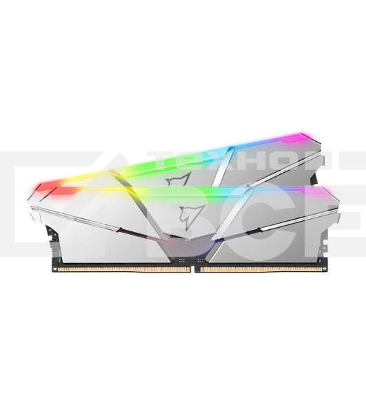 Оперативная память NETAC Shadow, DDR5, 32GB (2x16 GB), 4800 MHz, CL40, радиатор, RGB, серебристый