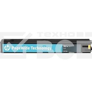Картридж струйный HP 981A голубой для HP Color PageWide Ent Flow MFP 586, 566 6000 стр.