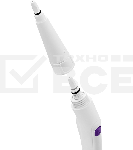 Пароочиститель ручной Kitfort КТ-9109-1 1000Вт белый/фиолетовый