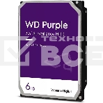Жесткий диск Western Digital  6TB SATA-IIISurveillance Purple (5400rpm) 256Mb 3.5