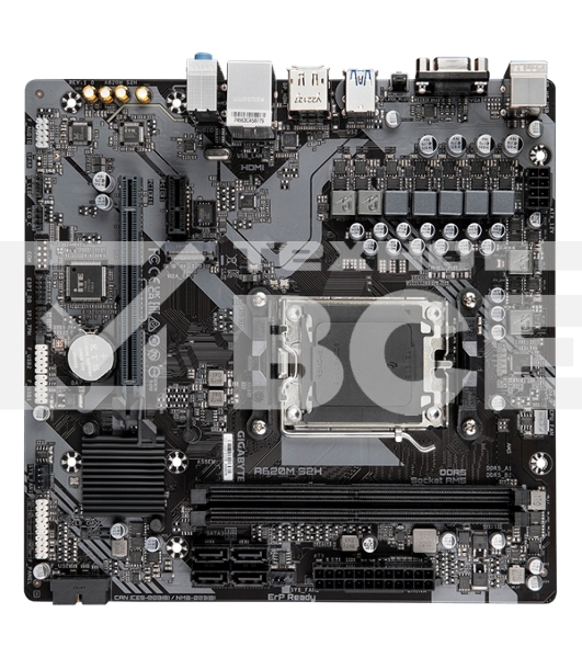 Материнская плата Gigabyte A620M S2H, Micro-ATX, AM5, AMD A620, 2xDDR5, 4xSATA, 1xM.2, 1xPCI-E 4.0 x16, 1xDP, 1xHDMI, 1xVGA, 1x1Gb LAN, 2xUSB 3.2 Gen 1, 4xUSB 2.0, 3x3.5mm, 7.1, mATX