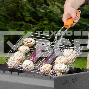 Решетка-гриль 260х320х65 мм, объемная, хромир., Camping Palisad