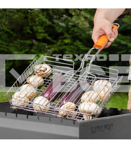 Решетка-гриль 260х320х65 мм, объемная, хромир., Camping Palisad