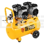 Компрессор безмаслянный малошумный DLS 2200/50, 2200 Вт, 2х1100, 50 л, 380 л/мин  Denzel, фото2