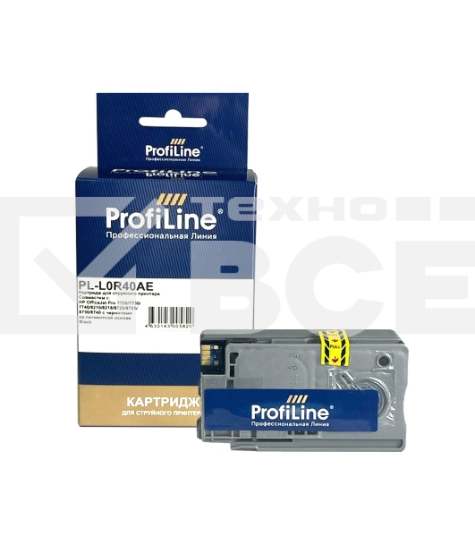 Струйный картридж PL-L0R40AE (957XL) для принтеров HP OfficeJet Pro 7720/7730/7740/8210/8218/8720/8725/8730/8740 с чернилами на пигментной основе Black 10,5 мл ProfiLine