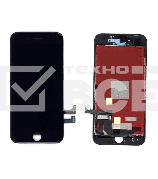 Дисплей для iPhone 8 в сборе с тачскрином (Incell MX) черный в сборе с рамкой