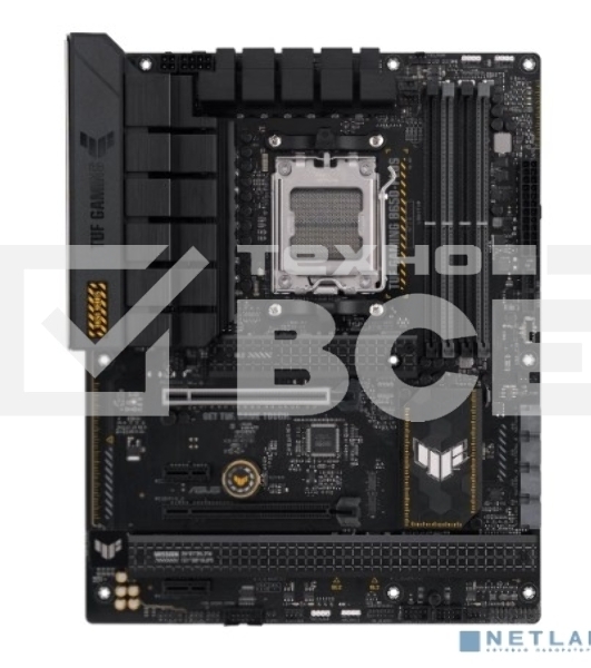 Материнская плата ASUS TUF GAMING B650-PLUS, AM5, AMD B650, 4xDDR5, 4xSATA, 3xM.2, 1xPCI-E 4.0 x16, 1xPCI-E 4.0 x4, 2xPCI-E x1, 1xHDMI, 1xDP, 1x 2.5Gb LAN, 2xUSB-A 3.2 Gen 2, 1xUSB-A 3.2 Gen 2x2, 1xUSB-C 3.2 Gen 2, 5x3.5 мм, 7.1, ATX