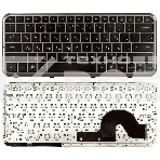 Клавиатура для ноутбука HP Pavilion dm3 dm3-1000 черная с серой рамкой, фото3
