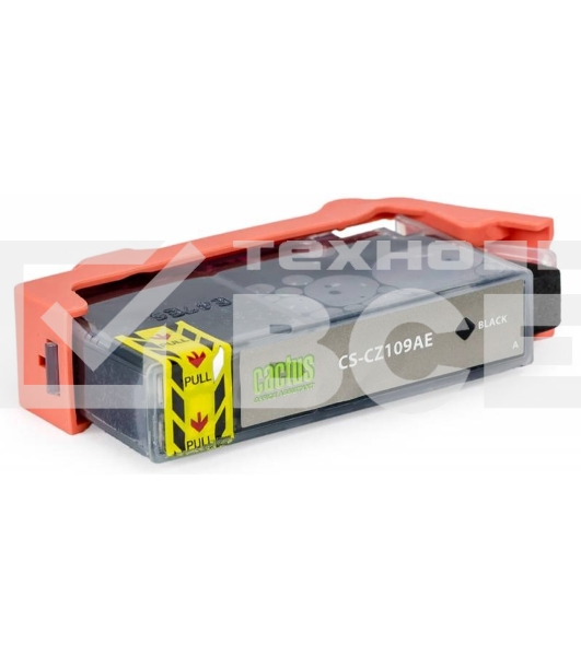 Картридж струйный Cactus CS-CZ109AE №655 черный (21,6 мл) для HP DJ IA 3525/5525/4515/4525