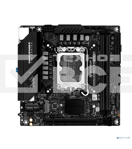 Материнская плата Maxsun Challenger B760ITX D5, LGA 1700, Intel B760, 2xDDR5, 4xSATA, 2xM.2, 1xPCIe 5.0 x16, 2xHDMI, 2xDP, 2x 2.5Gb LAN, 2xUSB 3.2 Gen 1, 4xUSB 2.0, 5.1, Mini-ITX