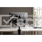 Кронштейн для мониторов Ultramounts UM725B черный 17'-32' макс.9кг крепление к столешнице поворот и наклон, фото13