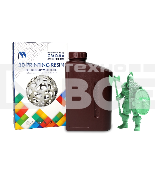 Фотополимерная смола NVPRINT Plant Based Resin Green для 3D печати 1 кг (бут)
