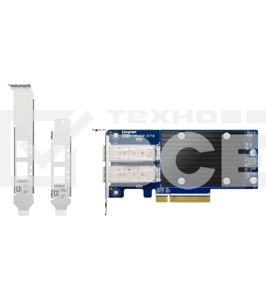 Сетевая карта QNAP Expansion Card QXG-10G2SF-X710 PCIe Gen3 x8 2x10GbE(SFP+)