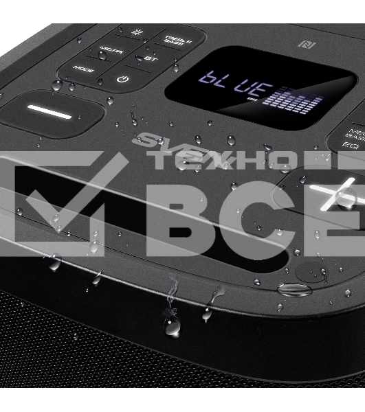 Мобильные колонки Sven PS-950 2.0 черные 2x80 W Bluetooth