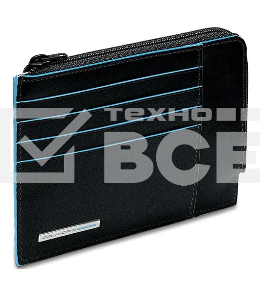 Чехол для кредитных карт Piquadro Blue Square PU1243B2R/N черный натур.кожа