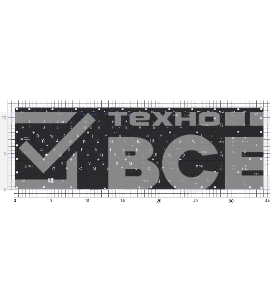 Клавиатура для ноутбука Acer Aspire 7 A717-72 черная с подсветкой